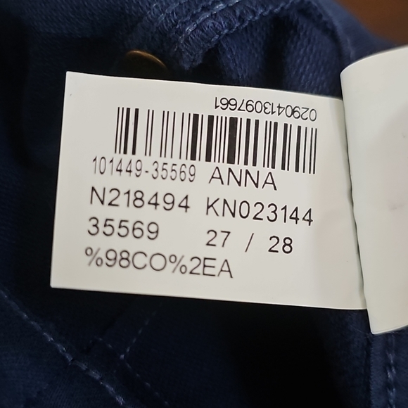 Mavi 'Anna' Denim Jogger Jeans  Dark Wash Blue Size 27 NWT - Picture 13 of 13